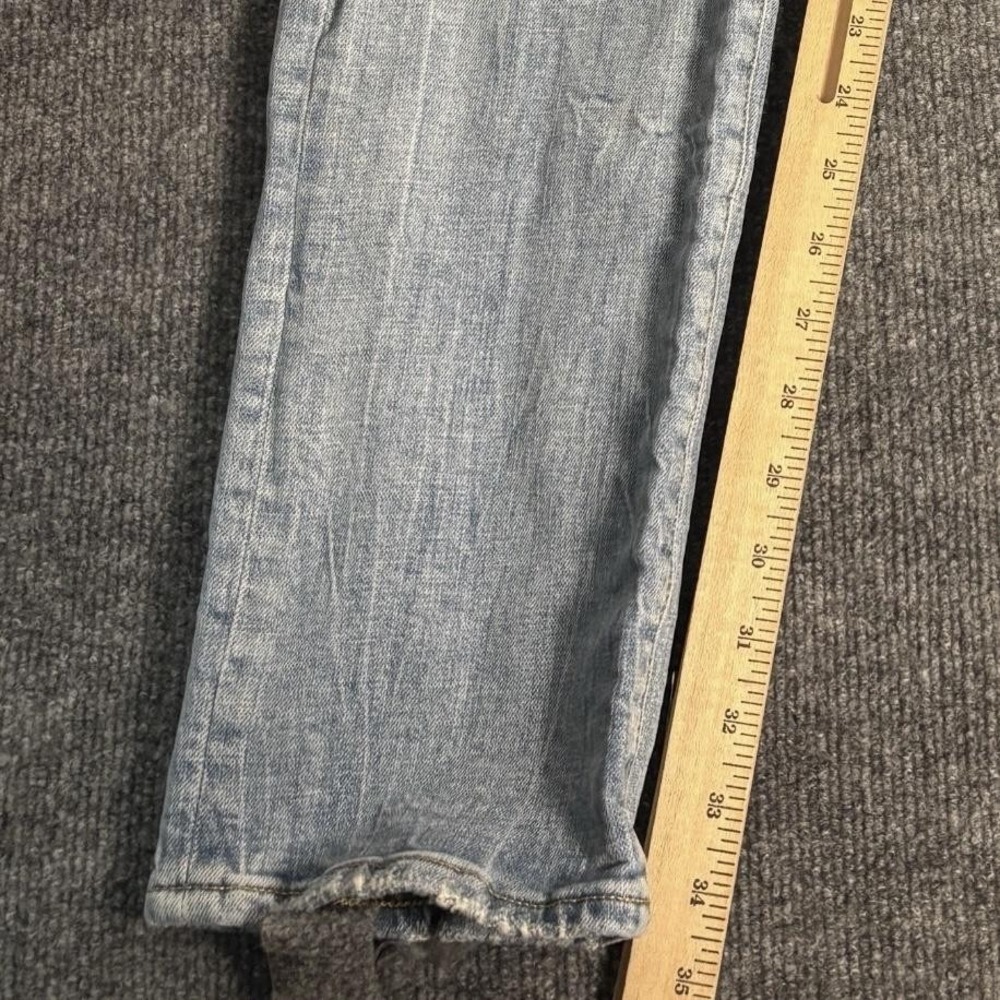 Purple Brand Jeans Mens 38x34 Light Wash Distressed Button Fly Rips FW2006JNS - Picture 15 of 16
